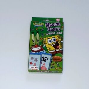 🛍SpongeBob SquarePants Making Cents Learning Cards (36 Cards count)